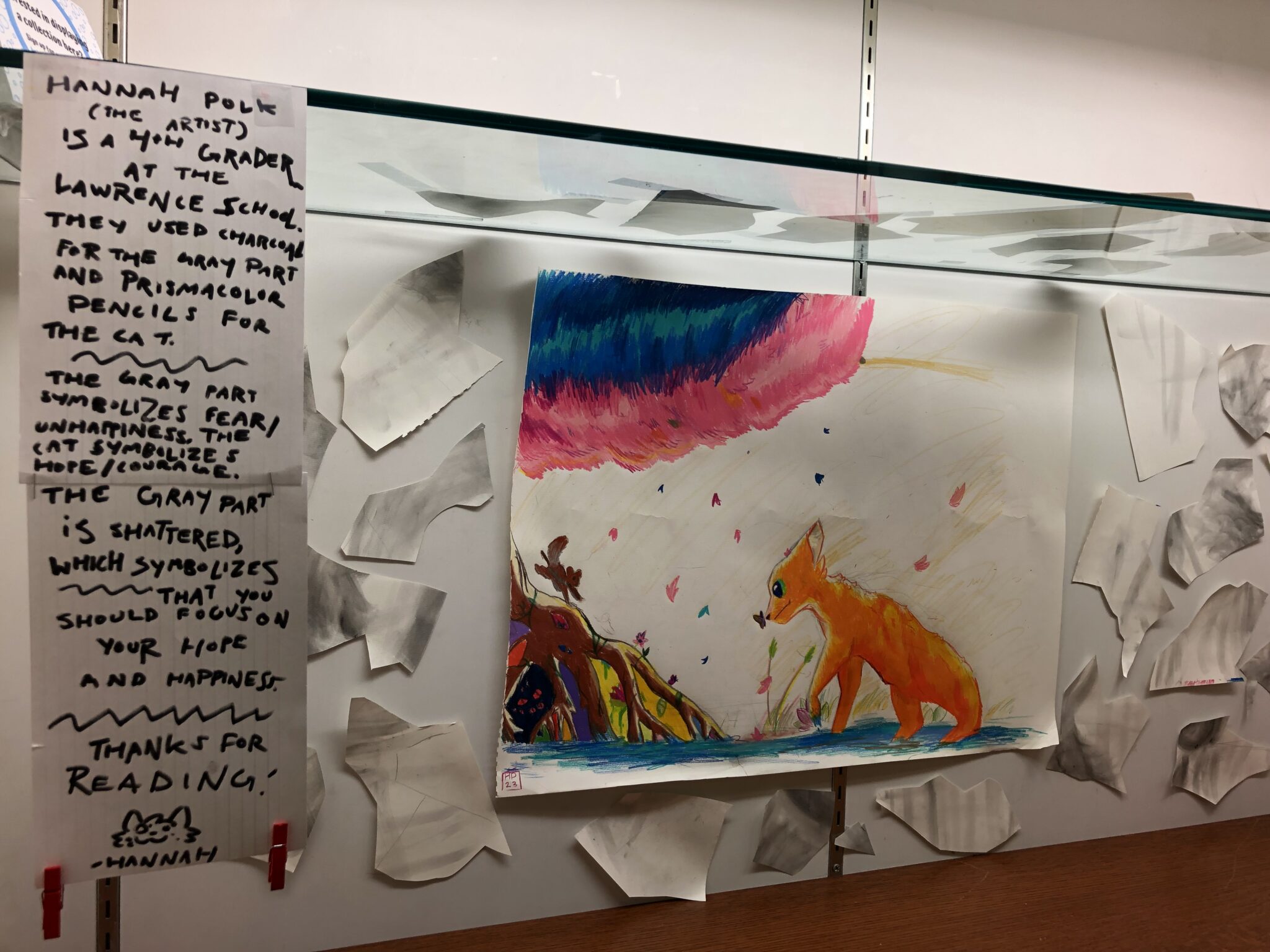 Hannah's Art Installation - Public Library of Brookline